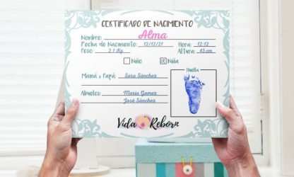 Certificado de Nacimiento Rellenable (Sencillo)
